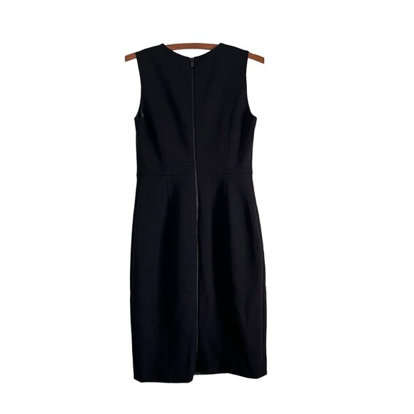 Classiques Entier Womens Blue Black Tweed Colorblock Sleeveless Wool Dress 4 - Picture 5 of 5